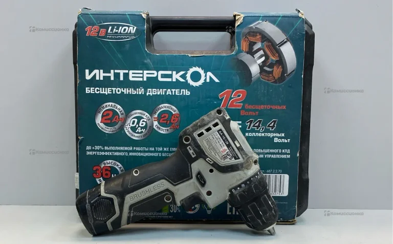 Дрель-шуруповерт ИНТЕРСКОЛ ДА-10/12 В