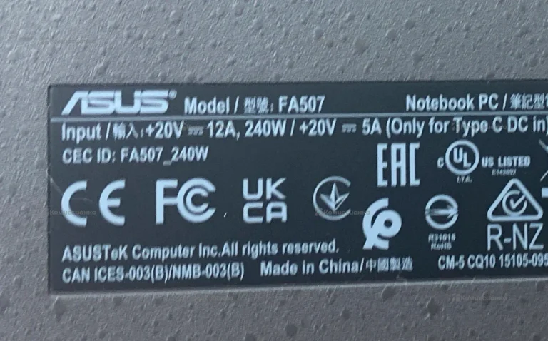 Ноутбук Asus Tuf Gaming A15 FA507