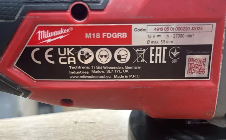 Аккумуляторная прямая шлифовальная машина Milwaukee