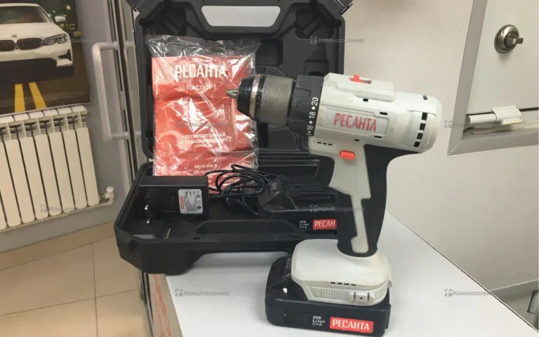 Аккумуляторная дрель-Шуруповерт РЕСАНТА ДА-20-2ЛК-