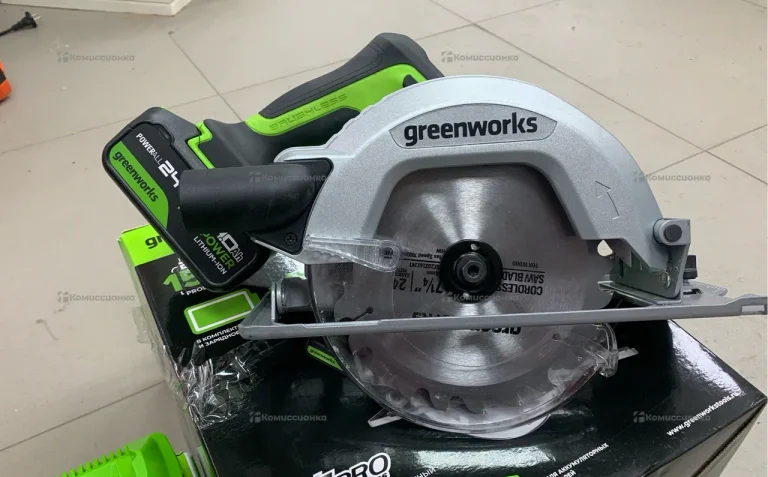 Аккумуляторная циркулярная пила GreenWorks GD24CS
