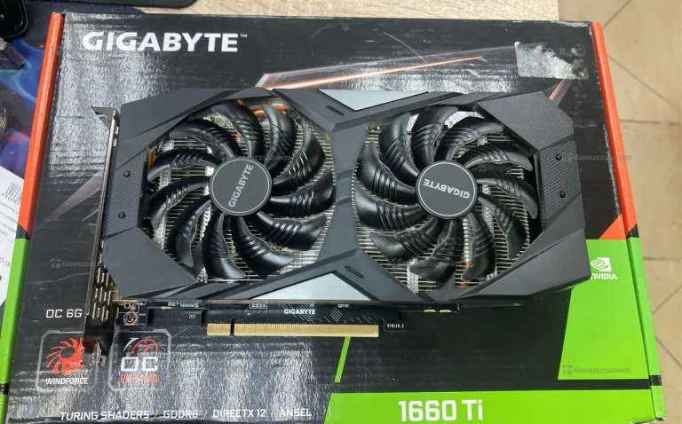 Видеокарта Gigabyte GeForce GTX 1660Ti 8gb