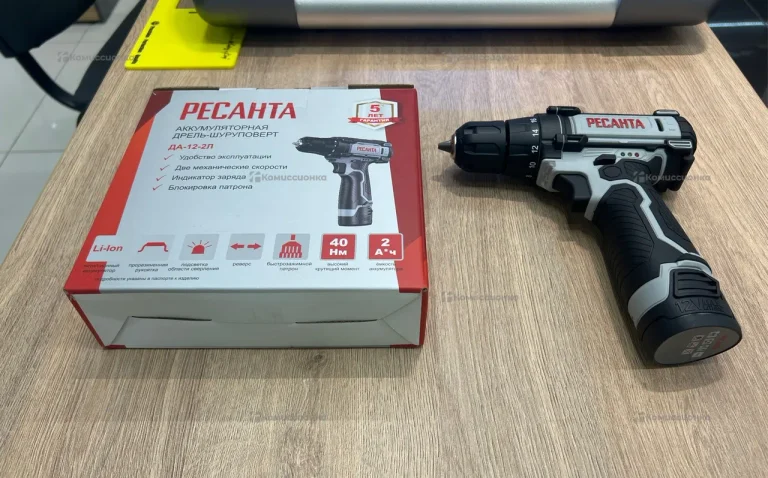Дрель-шуруповерт аккумуляторная ДА-12-2Л Ресанта