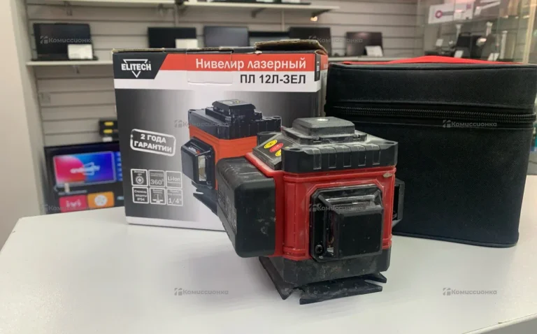 Уровень лазерный Elitech ПЛ 12Л-ЗЕЛ