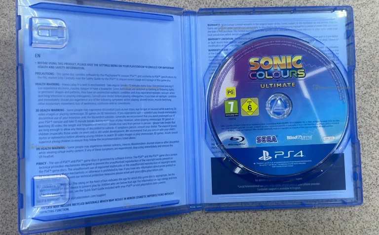 PS4 диск Sonic coloours Ultimate