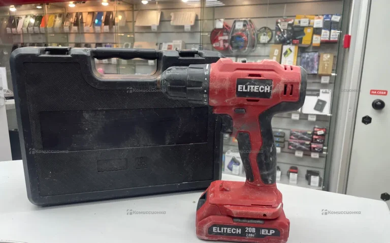 Дрель шуруповерт ELITECH ДА 20-2СЛ