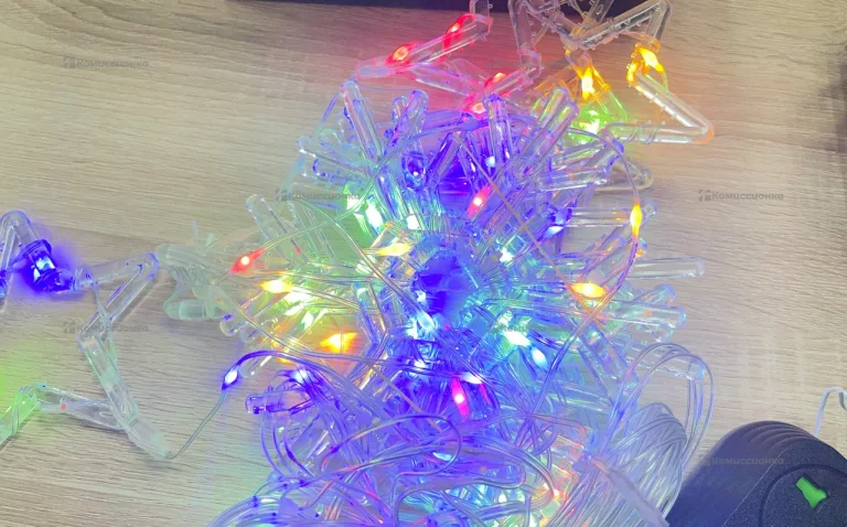 гирлянда шторы звезды