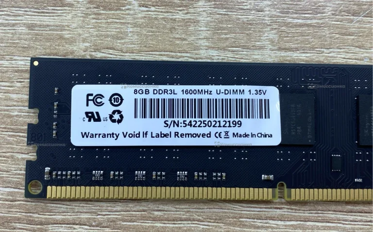 Оперативная память 8GB ddr 3 1600MHz