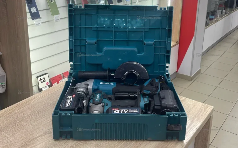 Аккумуляторный гайковерт + УШМ Makita 21v