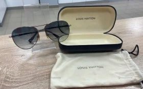 Louis Vuitton солнцезащитные очки мужчины монограмма коричневый объектив золотая оправа