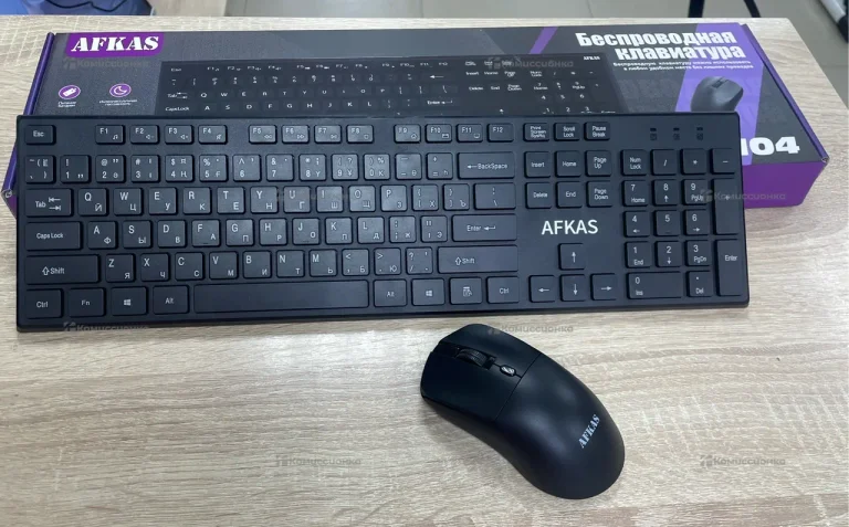 Набор беспроводных клавиатура + мышь afkas fk104