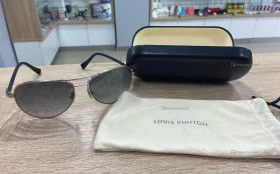 Louis Vuitton солнцезащитные очки мужчины монограмма коричневый объектив золотая оправа