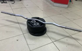 Гриф кривой + 4 блина по 10кг