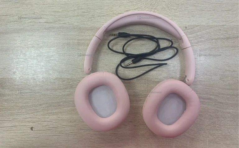 Розовые блютуз наушники