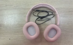 Розовые блютуз наушники