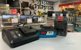 Зарядное устройство и 2 АКБ TOUA 18v (4000 mAh)