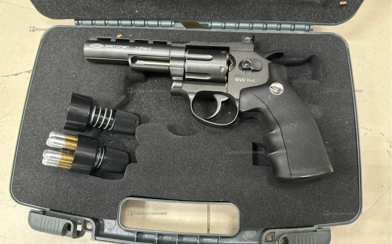 Пневматический револьвер Gletcher rifled SW R4