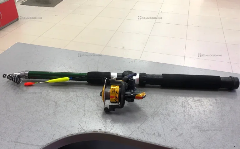 Удочка зеленая 3м с катушкой