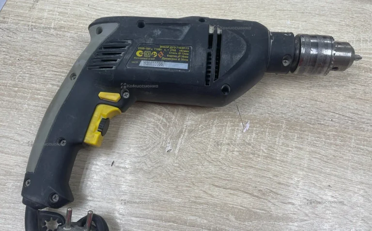 Ударная дрель энкор дуэ-710эр/13