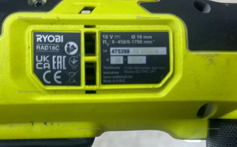 Дрель шуруповерт RYOBI RAD18C-0