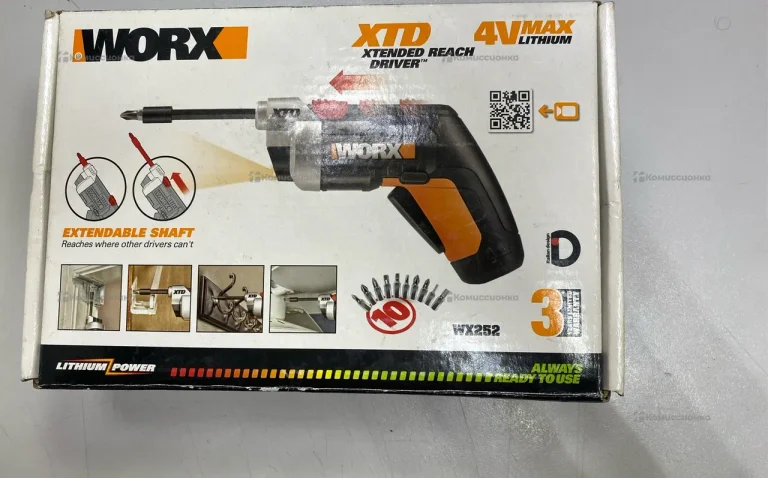 Аккумуляторная отвертка Worx WX252