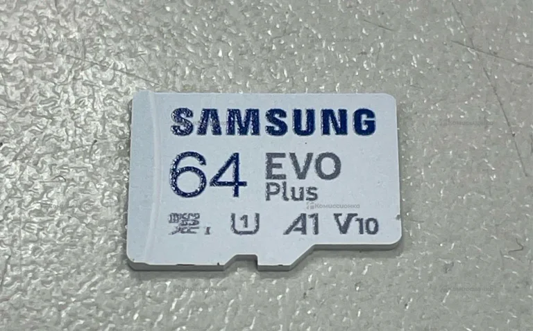 Карта памяти Samsung EVO Plus microSDXC 64 ГБ