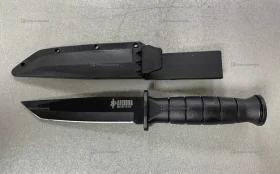 Нож охотничий черный .