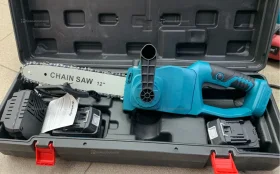 Цепная пила аккумуляторная бесщеточная Makita(сини