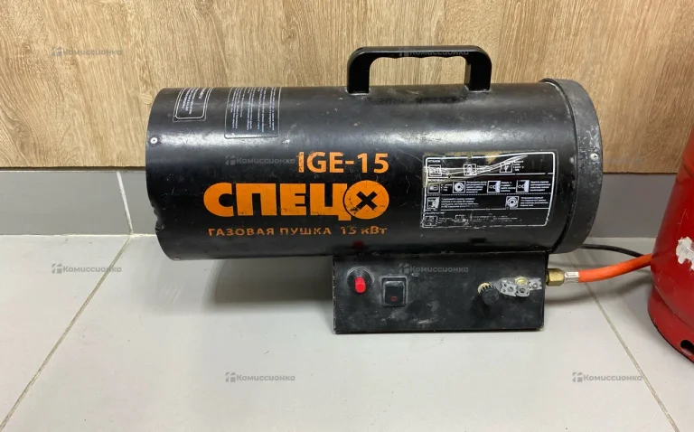 Тепловая пушка СПЕЦО IGE-15 с газовым баллоном на
