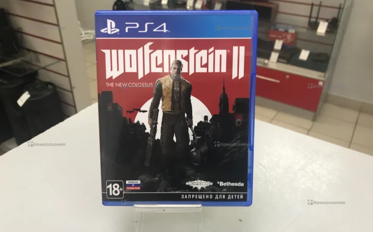 Sony PlayStation диск wolfenstein 2