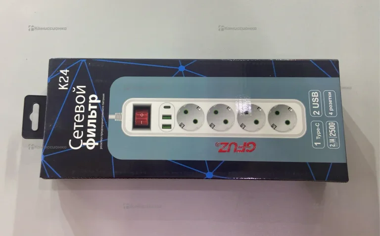 Сетевой фильтр gfuzf017 4 розетки