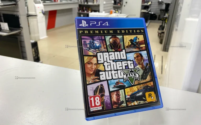 Диск GTA 5 на Sony PlayStation 4