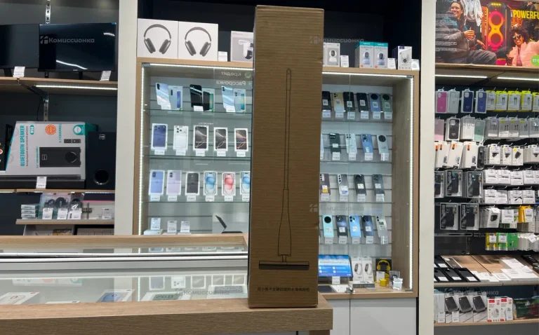 Швабра с автоотжимом Xiaomi Blue Fish Squeezing Water Sponge Mop PU03A (белая)