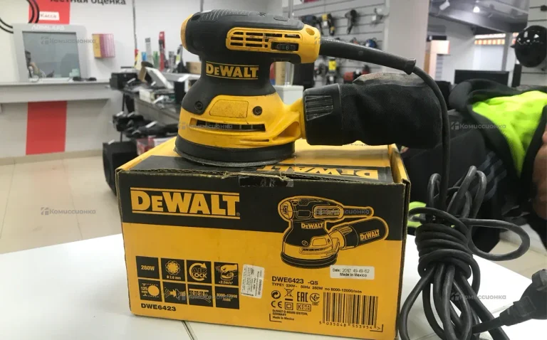 Эксцентриковая шлифмашина dewalt DWE6423