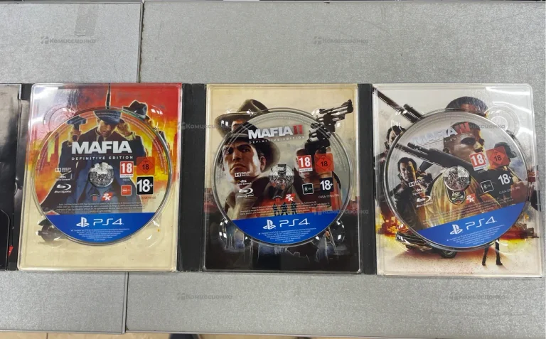 Диск для PS4 Mafia trilogy
