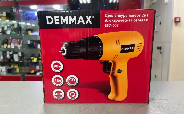 Сетевая дрель шуруповерт Demmax esd-003.