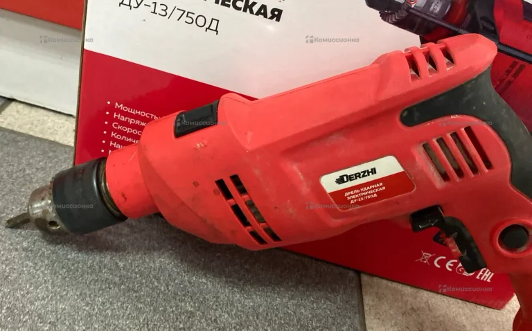 дрель ударная электрическая DERZHI ду-13/750д
