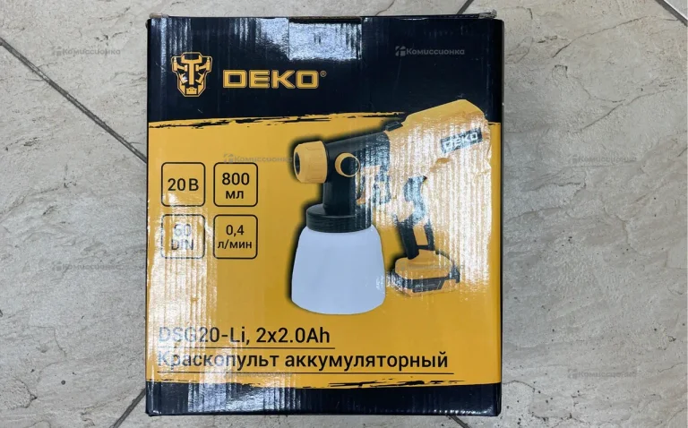 Аккумуляторный Краскопульт Deko DSG20