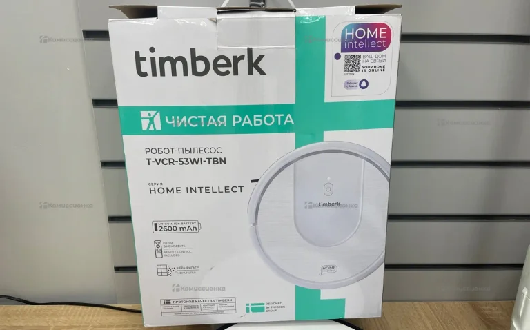 Умный пылесос с влажной уборкой Timberk