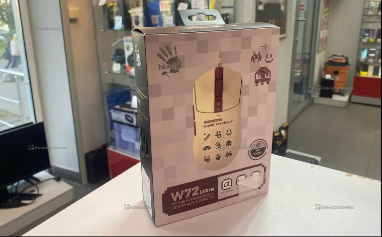 Мышь проводная W72 ultra Pixels Red
