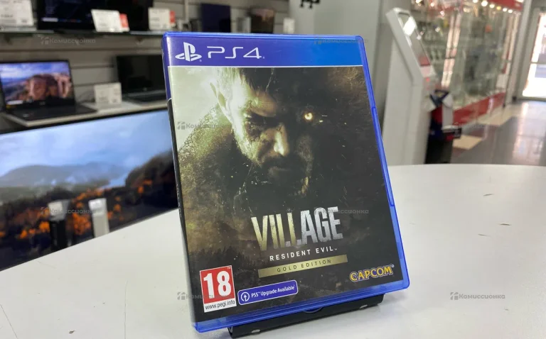 Приставка PS4. диск ps4 Resident evil Village