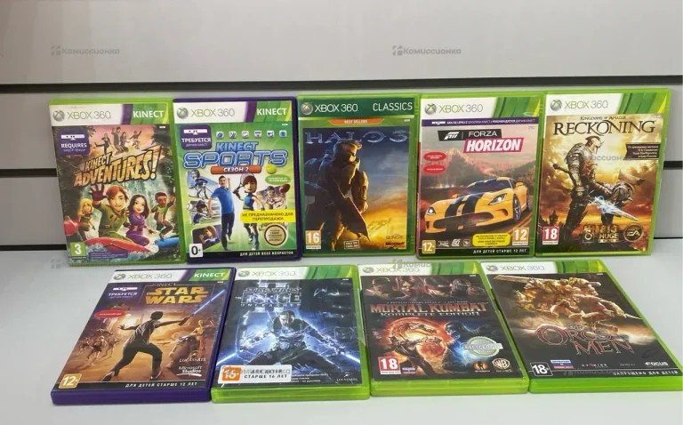 Набор дисков для Xbox 360 9шт