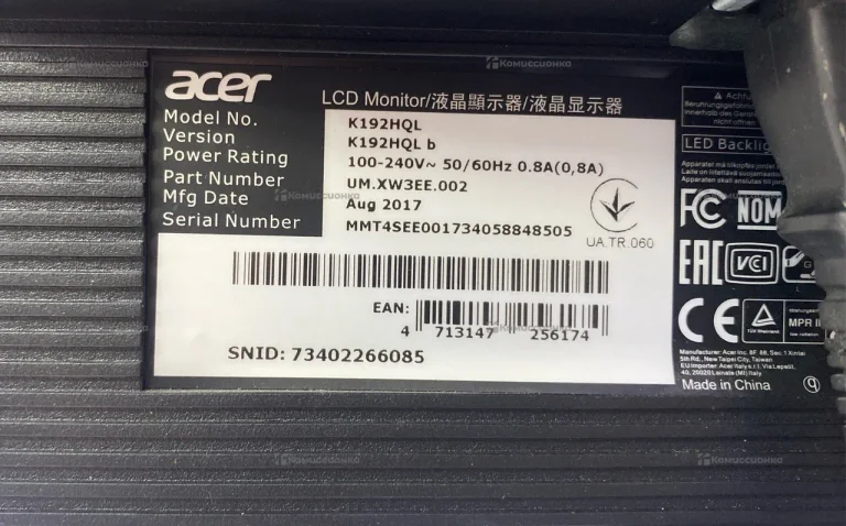 Монитор Acer K192HQLb