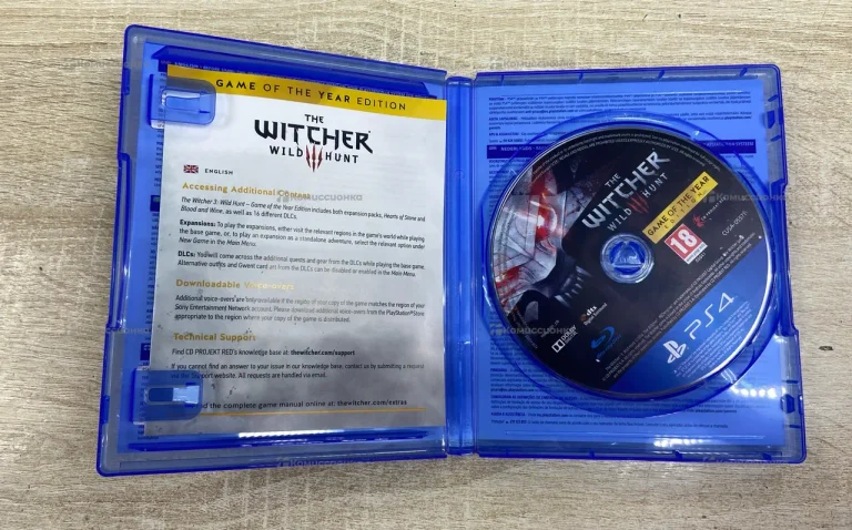 PS4. Диск PS4 The Witcher wild hunt 3