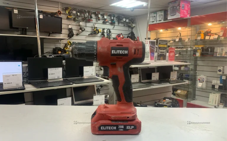 Аккумуляторная дрель-шуруповерт ELITECH ДА 20СЛ2 L