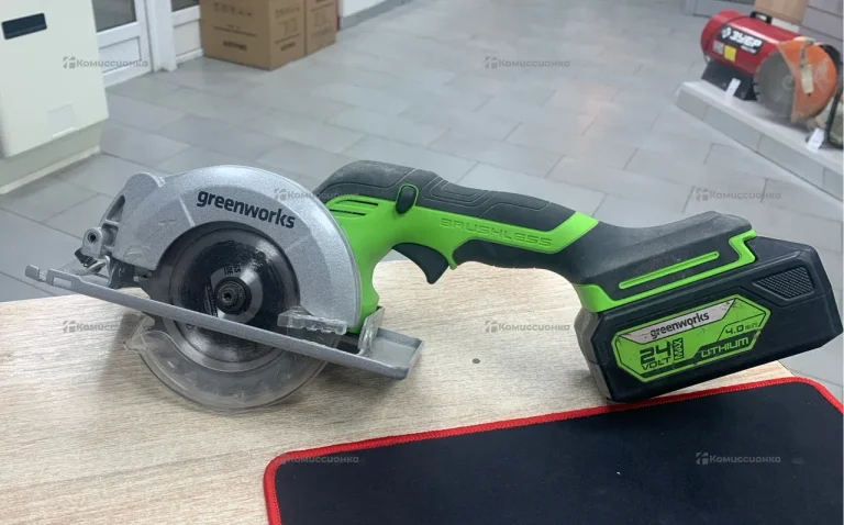 циркулярная мини пила аккумуляторная GreenWorks 24