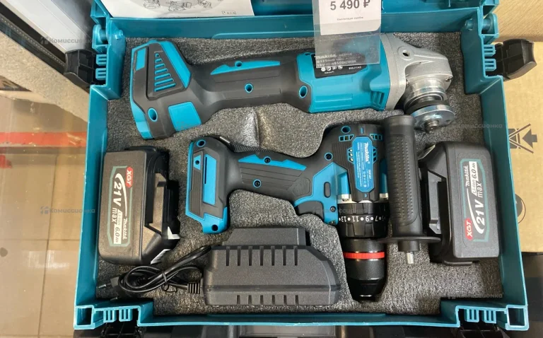 Набор 2в1 УШМ АКБ+Шурупаверт Makita