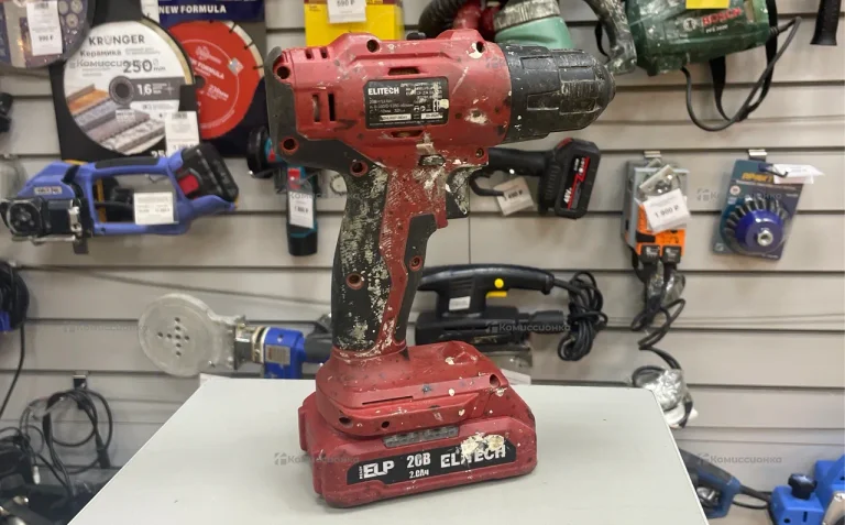 аккумуляторный шуруповерт elitech да 20-2СЛ