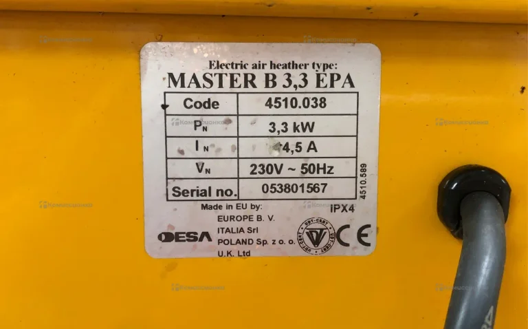 Тепловая пушка master b3.3 eca
