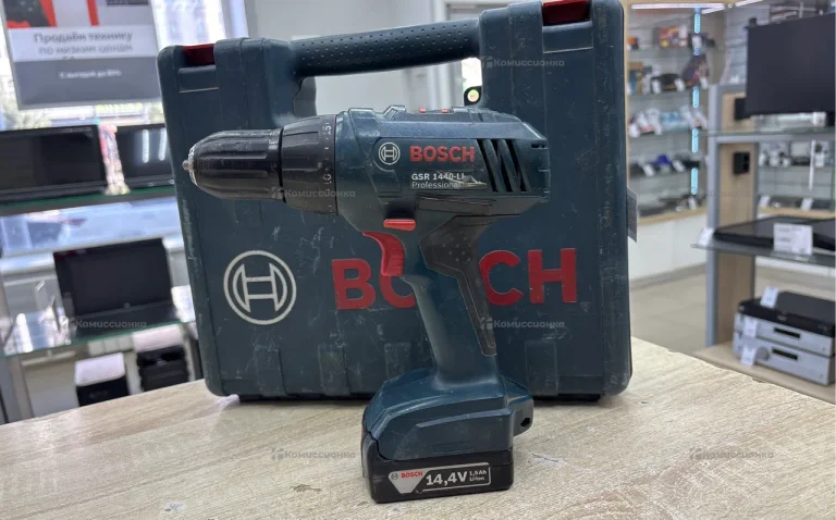 Дрель-шуруповерт Bosch GSR 1440-LI 1.5Ah x2 Case